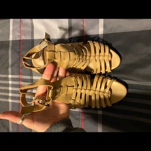 The perfect, strappy, nude heels!